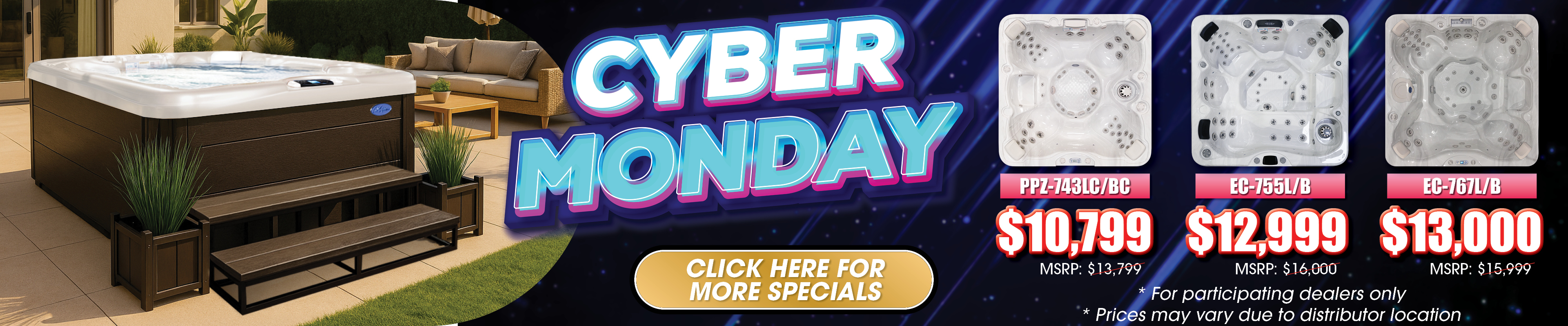 Calspas hot tub being used in a family setting - Tulare